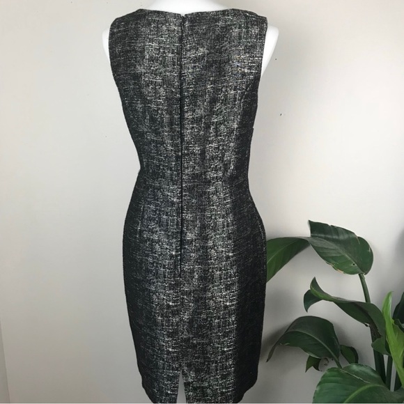 Adrianna Papell Black & Gold Brocade Dress - Size 4 - Picture 3 of 11